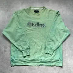 チャンピオン リバースウィーブ XL 刺繍 カレッジ スウェット 緑