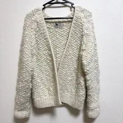 UngridコラボKHWOPA ハンドニット カーディガンアイボリー