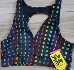 ZUMBA WEAR タンクトップ ブラック/マルチカラーSサイズ