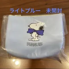DHCオリジナル　スヌーピーポーチ&ミラーセット　ライトブルー