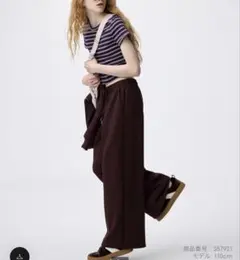 パフスウェットバギーパンツ［丈標準68.0〜72.0cm］