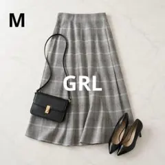 n906【GRL】チェックマーメイドスカート
