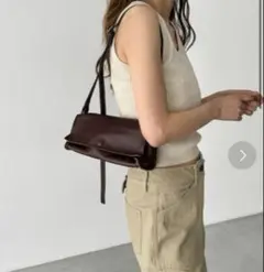 CANAL JEAN ショルダーバッグ　ブラウンのサムネイル