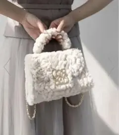 RANDA 2WAY モノグラムショルダーファーバッグのサムネイル