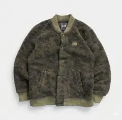 OLDGAP ボアジャケット　カモフラ　Mカーキ　ブルゾン　古着