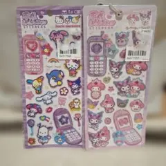 【新品】平成はっぴーフォンステッカー 2種セット サンリオ　マイメロ　クロミ