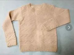 【手編み】男女兼用　フィッシャーマンセーター⭐️596