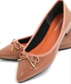 マシュガール　masyugirl ピンク リボン付きパンプス　26.5センチ