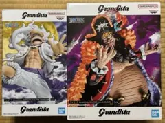 ワンピース Grandista ルフィ ギア5 黒ひげ フィギュアセットのサムネイル