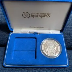 2002 FIFAワールドカップ SV1000銀製記念硬貨 箱付き　極美品