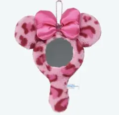 ディズニー　ミニー　ヒョウ柄　ミラー レオパード