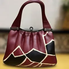 和装用バックらやふりっと本皮ハンドバック