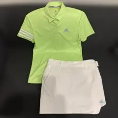 adidas アディダス レディース スカート ポロシャツ　セットアップ M