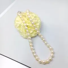 未使用　あこや真珠　本真珠　バロック　パールネックレス　SILVER刻印　23