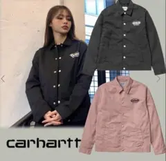 美品　carhartt ブラックボタンジャケット　男女兼用　黒　Sサイズのサムネイル