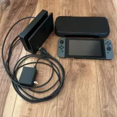 Nintendo Switch 本体 グレー 充電器・ドック・ケース付き