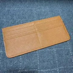 財布 極薄 THIN WALLET スリム ウォレット サイフ ブラウンオレンジのサムネイル