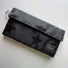 PORTER FLAG ロングウォレット ブラック 星柄 ストラップ付のサムネイル
