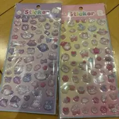 かわいいキャラクター立体シール2シートセット ボンボンドロップ