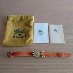 IL BISONTE オレンジレザーバングル