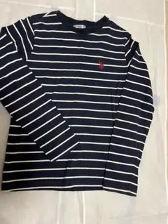 ボーダー長袖カットソー　150