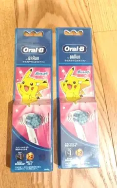 Oral-B 子供用替えブラシ ピカチュウデザイン 2本セット