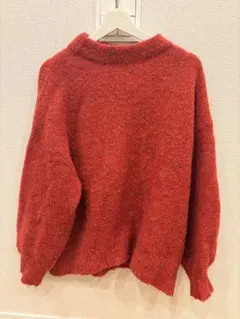 SIMPLICITÉ レッド 長袖 ニット セーター