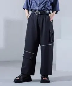 Ellno Loset エルノロゼット 2WAYジップデザインパンツ