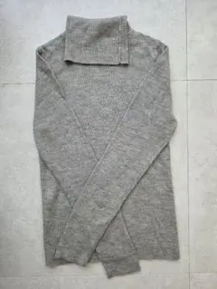 ウール100％ 無印良品　リブタートルセーター　M