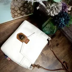 ハンドメイド　ショルダーポーチバッグ　ポシェット　サコッシュ