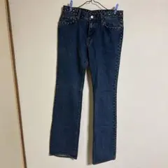 スタッズ付きダークブルージーンズ フリーサイズ