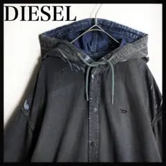 超人気!!】平野紫耀着用モデル DIESEL ディーゼル デニム調パーカー M