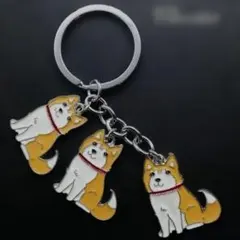 柴犬 Ｂ 茶 3匹 キーチェーンのサムネイル