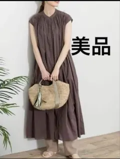 URBANRESEARCHSonnyLabel フレンチスリーブロングワンピース