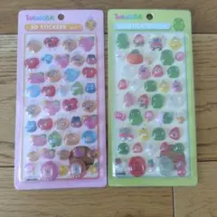 海外製　たまごっち　Tamagotchi　 立体シール3Dステッカー 2枚セット