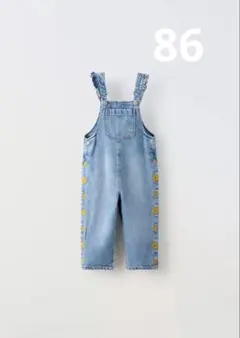 zara kids デイジー デニム オーバーオールのサムネイル