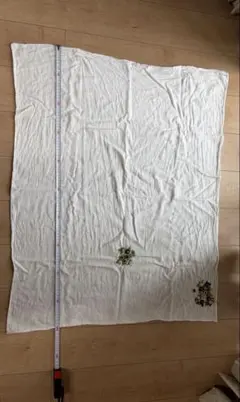 ホワイト刺繍ベビー布団カバー約100x80cm