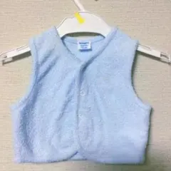 familiar ベビーベスト 水色 70-85センチ