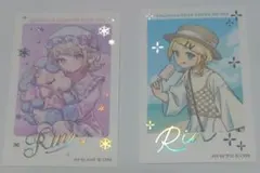 鏡音リン 39culture　箔押しカード 初音ミク　雪ミク2026