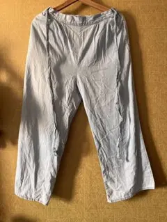 ライトブルー カジュアルパンツ ストレートレッグ