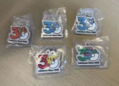 ポケモン30周年メタルチャームマスコット　ピカチュウ等 5個セット