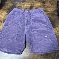 Lee コーデュロイメンズハーフパンツ パープルMサイズ