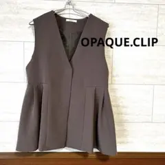 OPAQUE.CLIP オペークドットクリップ　ペプラム　ジレ　L