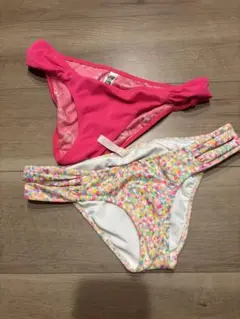 ヴィクトリアシークレット　水着ビキニショーツ2点セット　ピンクPINK