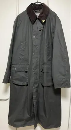 フレームワーク BARBOUR オーバーサイズ コート 黒 チェック バブアー