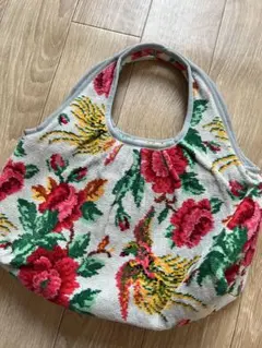 フェイラー　巾着 花柄ハンドバッグ