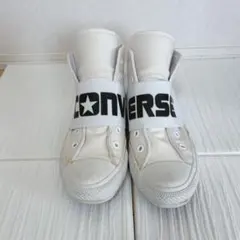 CONVERSE ハイカットスニーカー ベルトロゴ 23.5cm ホワイト