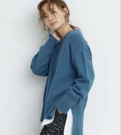 【美品】coca スリットオーバーサイズニット