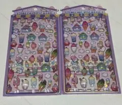 ぷっくり　立体　シール交換　アイス　食べ物　ねこ