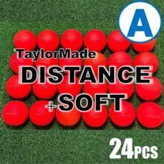 【A38】テーラーメイド　ディスタンス＋マルチ　赤 ロストボール 24球